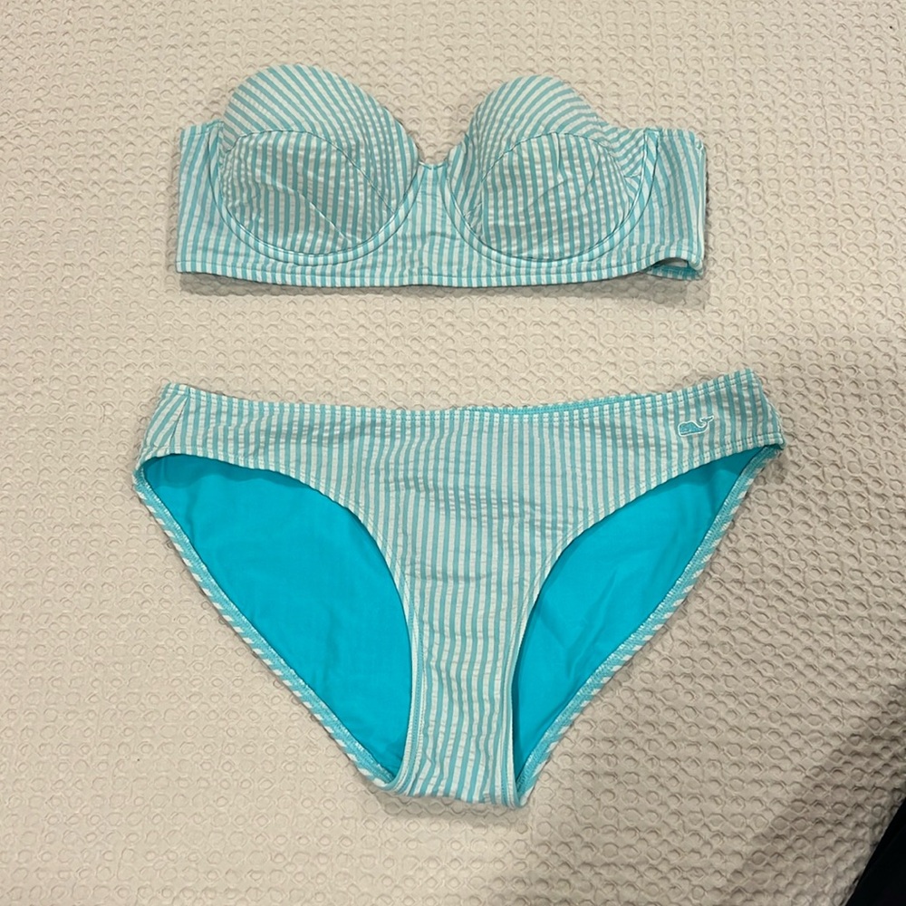 Vineyard Vines seersucker bikini set